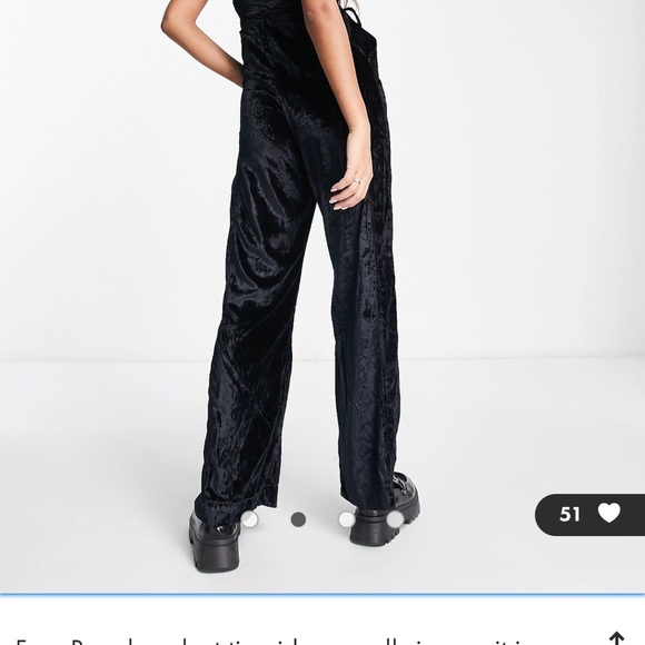 COPY - FreePeople Velvet jumpsuit with side ties Size Medium NWTs 0059 - Picture 2 of 6